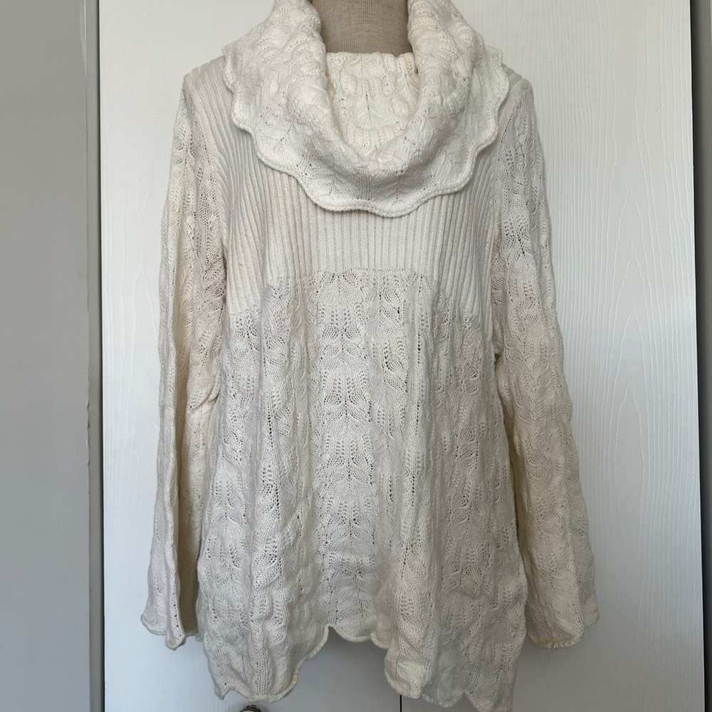 Cream tunic sweater